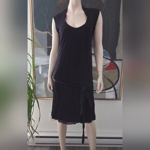 CNC | Sleeveless Belted Dress with Silk Details